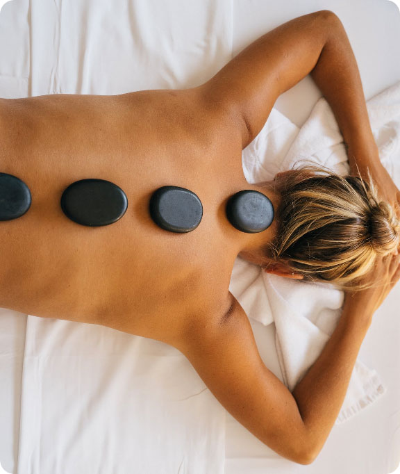 hot stone massage 50 minuten